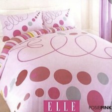 DUVET COVER PILLOWCASE ELLE POSIE SINGLE DUVET COVER & PILLOWCASE SINGLE BED