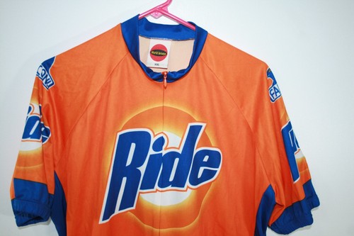 Camiseta deportiva de ciclismo Ride Like Tide Logo Falconi naranja para hombre XXL - Imagen 2 de 6