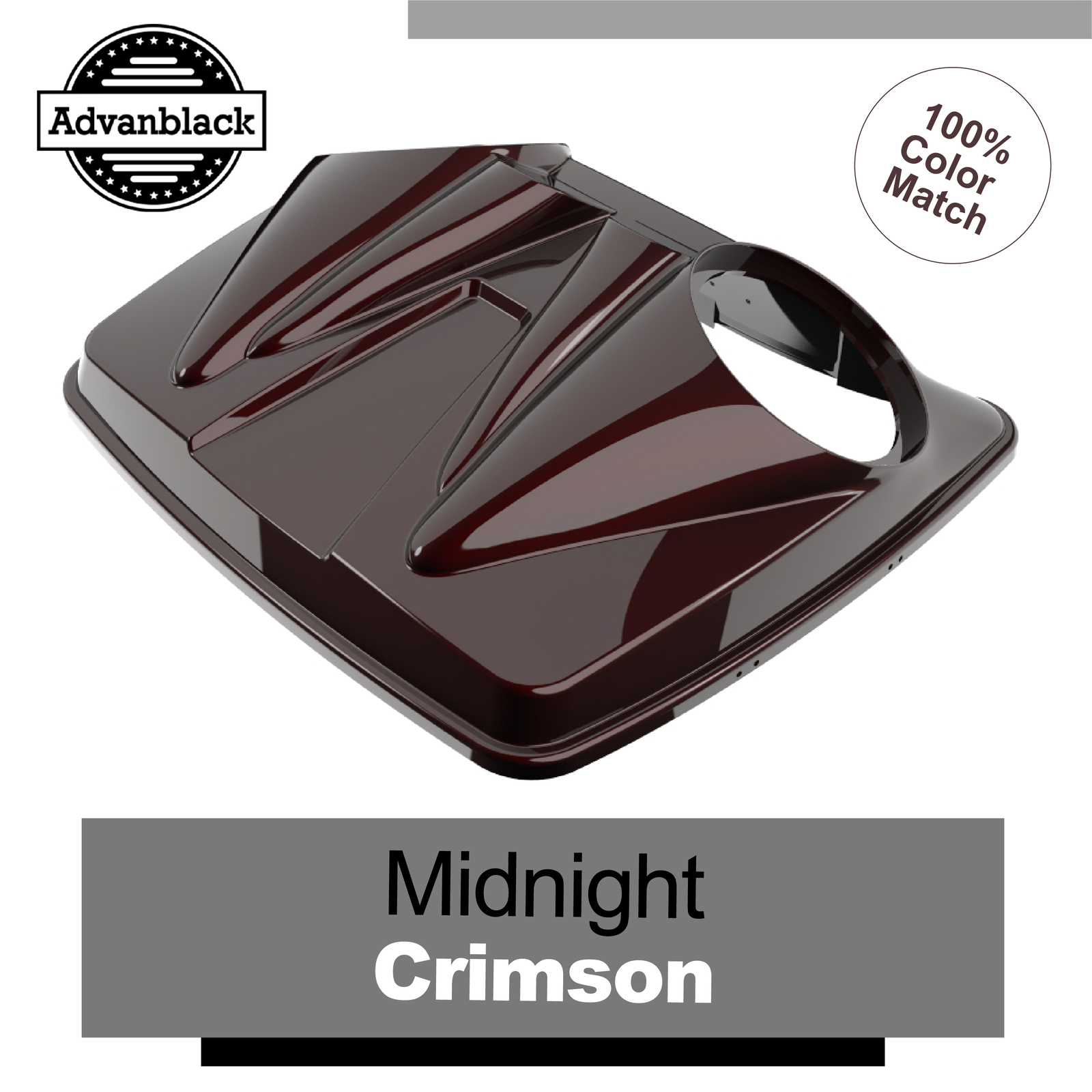 Dual 8'' Speaker Lids For Harley Razor Chopped & King Tour Pack