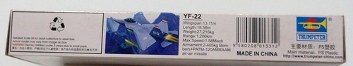 Assembly Model Component Kit 1:144 USA YF-22 LIGHTNING Ⅱ Fighter WP01331 - Imagen 6 de 6