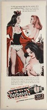1946 Print Ad Barbasol Shave Cream Pretty Showgirls in Dressing Room