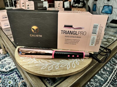 Calista Triangl PRO Triangl Pro Heated Hair Detailer Brush Pink Chrome