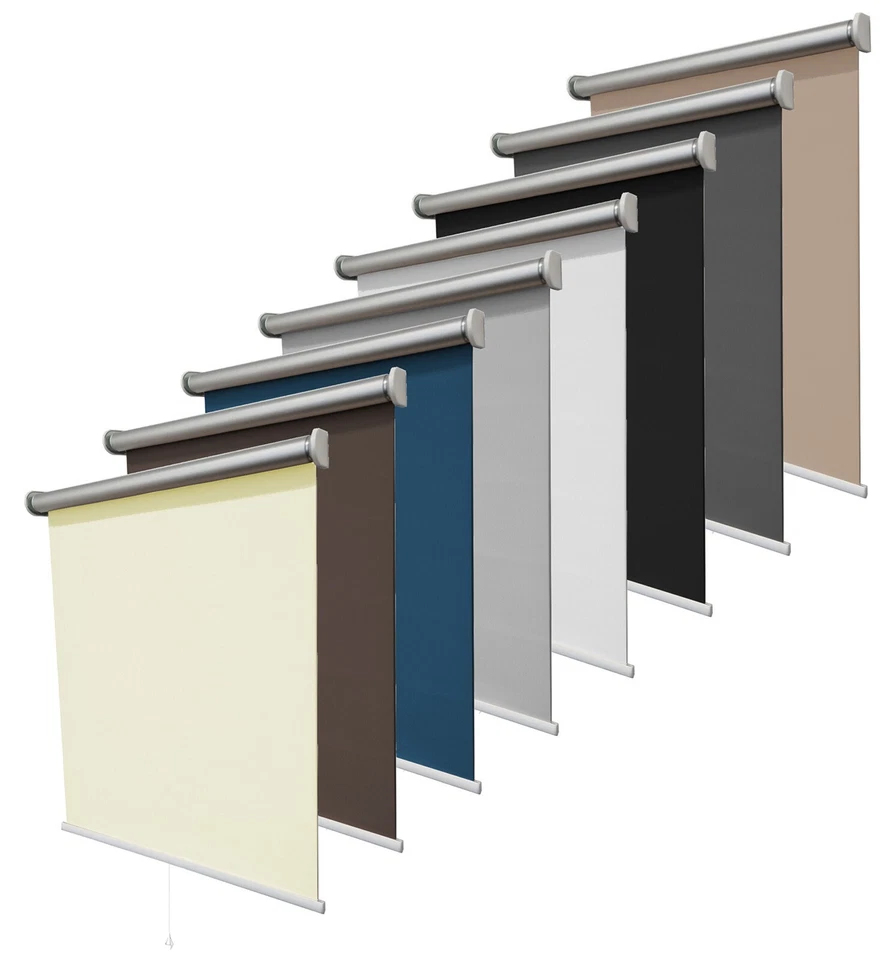 Verdunklungsrollo Thermorollo Rollo Springrollo Fenster Sonnenschutz mit Bohren - Bild 3 von 4