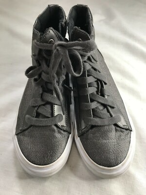 Keds Shoes Womens 3M Black Silver High Top Casual Lee Cooper