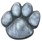 Dog paw print stepping stone mold 12" x 12" x 2" plaster concrete 080 plastic