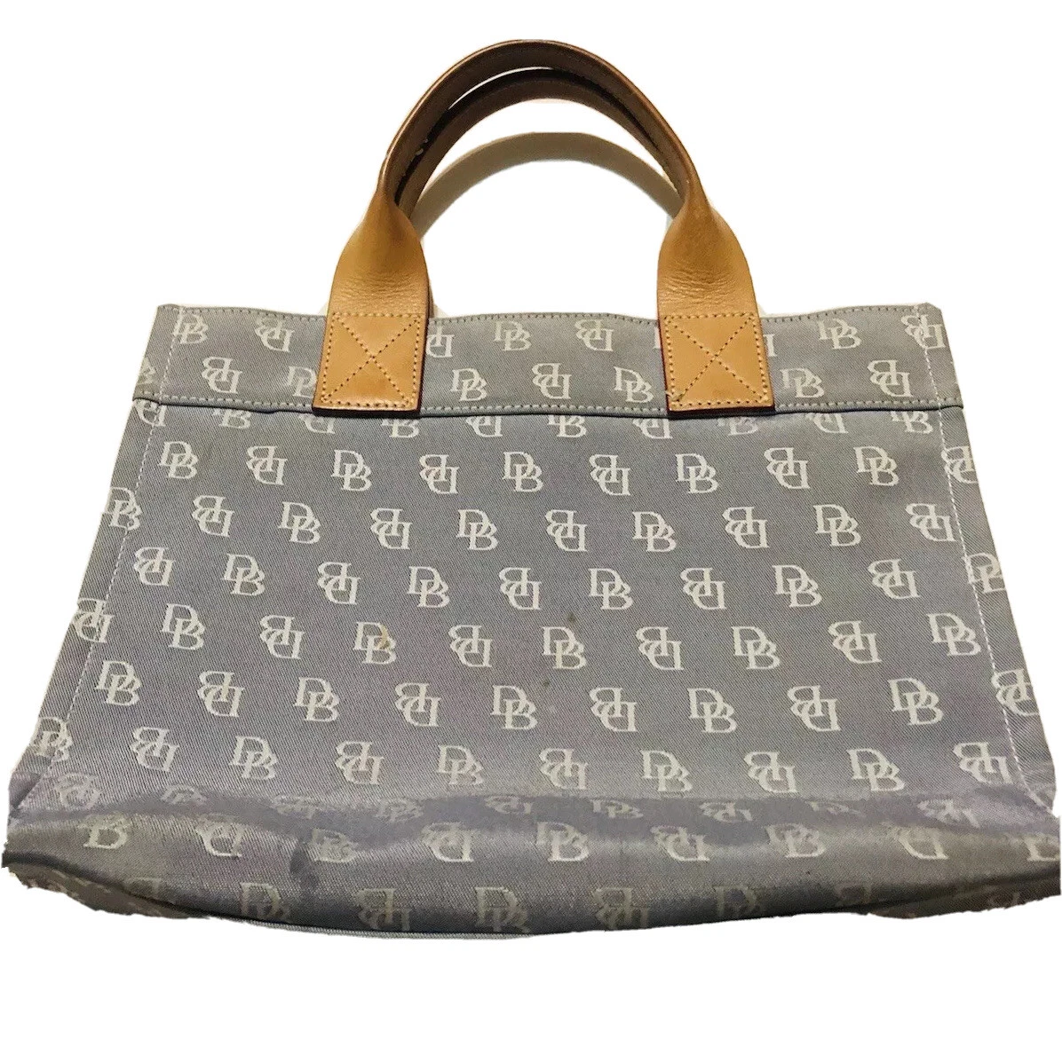 Dooney Bourke Signature D B Cloth Handbags Vintage Gray Cream