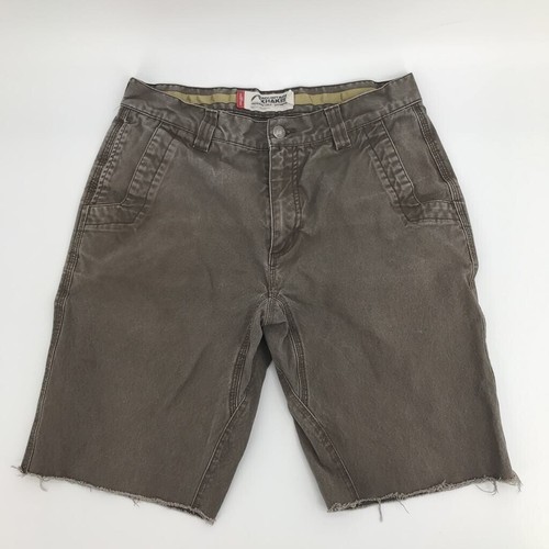 Pantalones de corte beige gris deshilachado dobladillo de bolsillo 32 Mountain Khakis para Bermudas | eBay