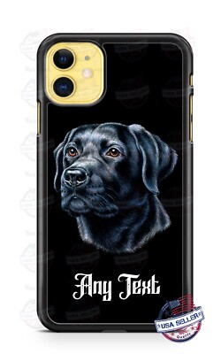 Black Labrador Dog Personalized Phone Cover For iPhone 14 Samsung s23 Google