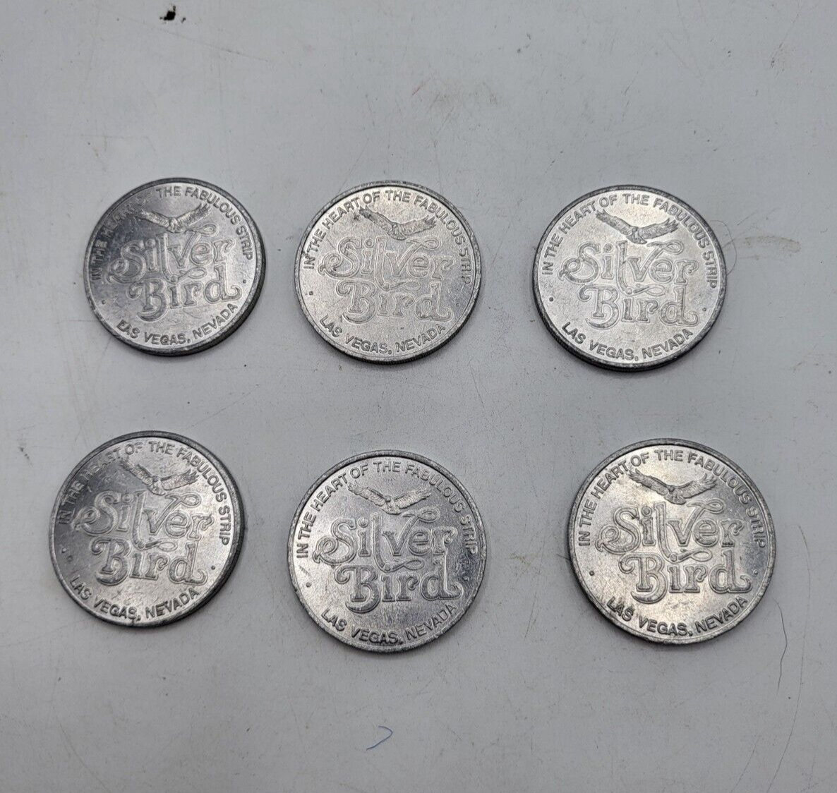 Vintage Silver Bird Casino Hotel Free Play Token Las Vegas Nevada Coin 80s  Lot | eBay