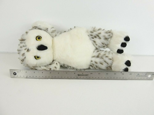 Costruisci un orso testa di gufo maculata innevata può diventare bianco giocattolo morbido BABW 15'' - Foto 5 di 5