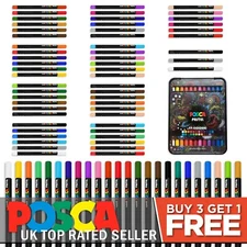 Uni-Ball Posca Wax Colouring Pastels - KPA-100 - Singles, Sets / Packs, Full Set
