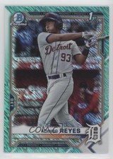 2021 Bowman Chrome Prospects Aqua Shimmer Refractor /125 Adinso Reyes 8d4