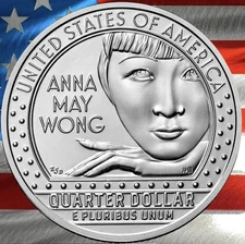 2022 P Anna May Wong Quarter 🎬 Uncirculated | American Women Coin Us Mint 🎞️