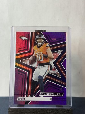 2025 Panini Rookies & Stars #4 Bo Nix Purple #/999