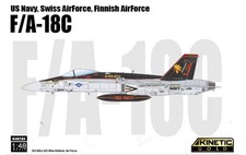 Kinetic  K48185 1/48 F/A-18C US Navy, Swiss AirForce, Finnish AirForce Model Kit