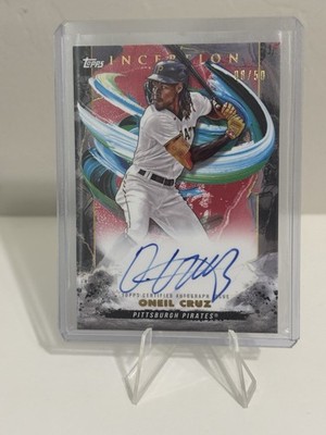 2023 Topps Inception #BRES-OC Oneil Cruz Red Auto Autograph #/50 SP!   Pirates