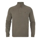 Harkila Vincent Merino Half-Zip Pullover - Dark Sand Men's Knitted Jumper