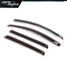 Fit 2023-2025 Chevy Colorado IN-CHANNEL Window Visors Rain Guard Deflector Smoke