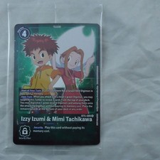 Izzy Izumi & Mimi Tachikawa BT5-089 R Rare SEALED TOPPER Digimon TCG