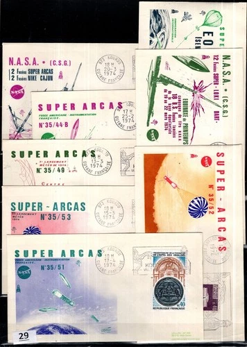 / FRANCE 1974 - 8 FDC - SPACE