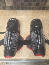 CCM Jetspeed FT350 14" Shin Guards. Used And In Good Shape