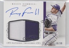 2015 National Treasures College Century Silver 38/25 Riley Ferrell #RF Auto tj0