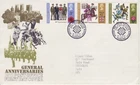 GB Stamps First Day Cover General Anniversaries, rugby, poppy, legion SHS 1971