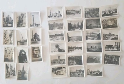 1940's-1970's Black & White 34Photographs 2.5''×3.5'' Different Parts Of The World