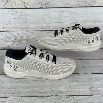 TYR CXT-2 Unisex M 12 W 13.5 Cross Training Shoes Light Beige Off White Black