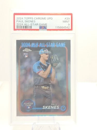 2024 Topps Update Chrome All-Star Game #ASG-29 Paul Skenes (RC) Rookie    PSA 9