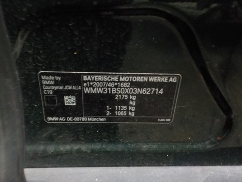 PLACA DE COMPUTADORA Mini Mini Countryman John Cooper Works ALL4 8661071 - Afbeelding 10 van 10