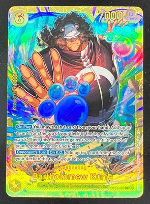 2025 One Piece Legacy of the Master #OP12-119 Bartholomew Kuma Secret Rare