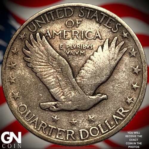 1924 P Standing Liberty Quarter Z2247 - Imagen 2 de 2