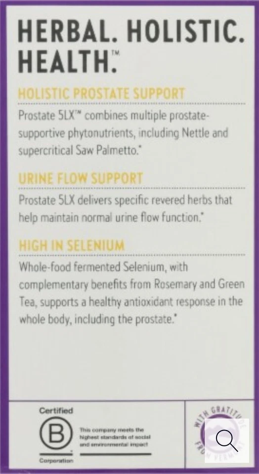 New Chapter Prostate Prostate 5LX Saw Palmetto Blend Vegetarian Supplement - 60  - Image 4 of 4