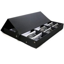 18pcs Eye Glasses Case Eyewear Sunglasses Display Storage Box Holder Organizer