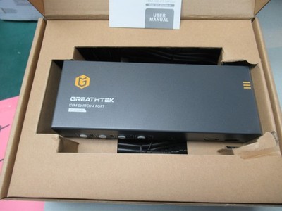 GREATHTEK KVM Switch, 4 Port  HDMI 4K@60Hz, Button Switch ships Free