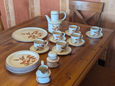Midwinter Stonehenge Wild Cherry Kaffeeservice Komplett für 6 Personen 22 Teile