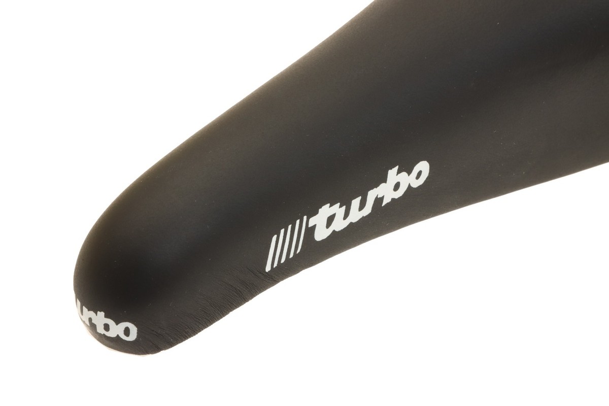 Selle Italia Turbo Leather Saddle Black Original 90s Steel Rails