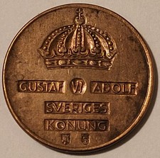 Sweden 1957 TS 2 Ore Coin