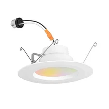 3PK-COMMERCIAL ELECTRIC 5/6 in. Smart LED Trim Recessed Light W/ Accent & Night