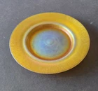 Louis Comfort Tiffany Favrile art glass iridescent dinner plate