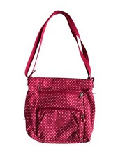 Borsa a tracolla Kipling Alvar borsa a tracolla media rosa bianca a pois K17274