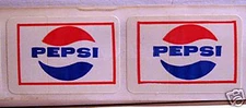 Vintage Pepsi Cola Logo Flip Top Old Cigarette Lighter Stickers Old Store Stock