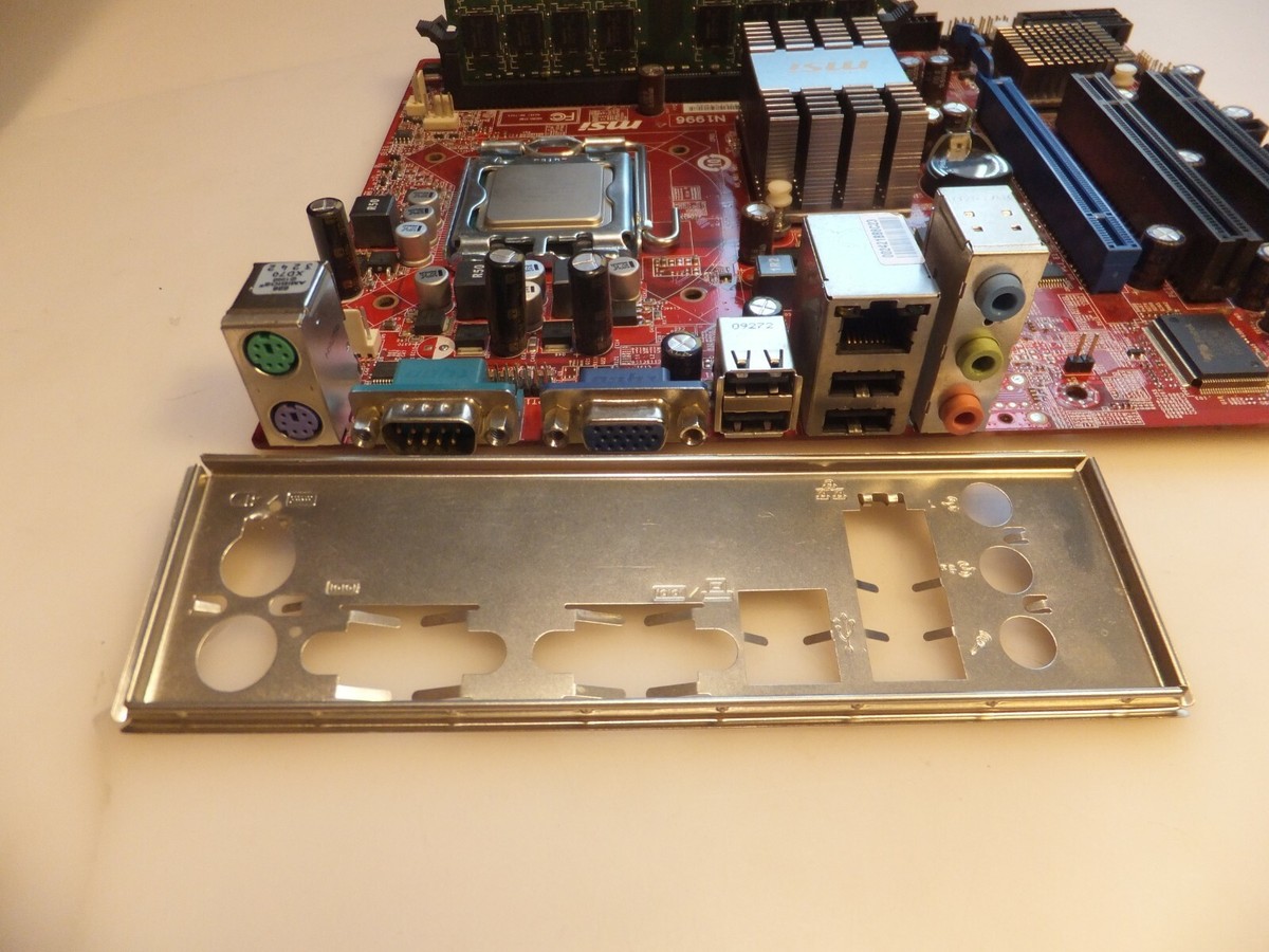 Carte mère MSI MS-7529 ver1.6 avec processeur ram plaque