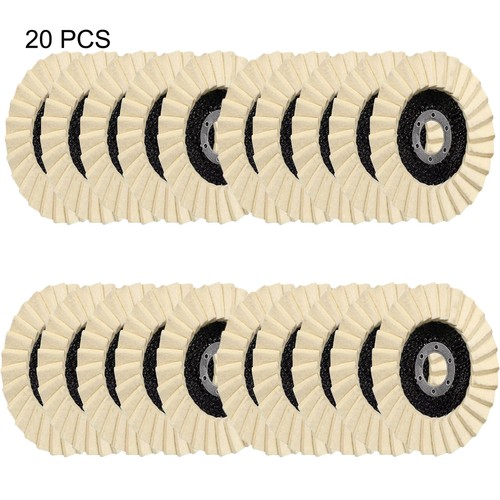 125mm Wool Felt Flap Disc Metal Working Polishing Buffing Wheel Angle Grinder - Picture 11 of 11