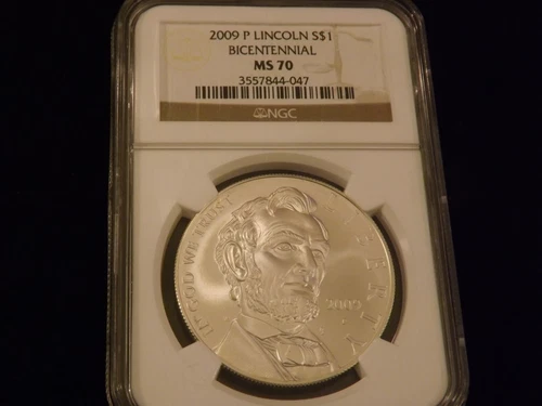 2000-P   $1         Abraham Lincoln      Bicentennial        NGC  MS 70