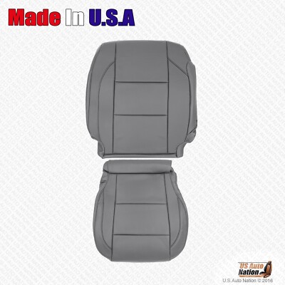 2009 2010 2011 For Nissan Armada Titan Passenger Bottom-Top Leather Cover Gray