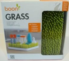 Boon Grass Countertop Baby Infant Bottle Drying Rack w/ Tray - Green