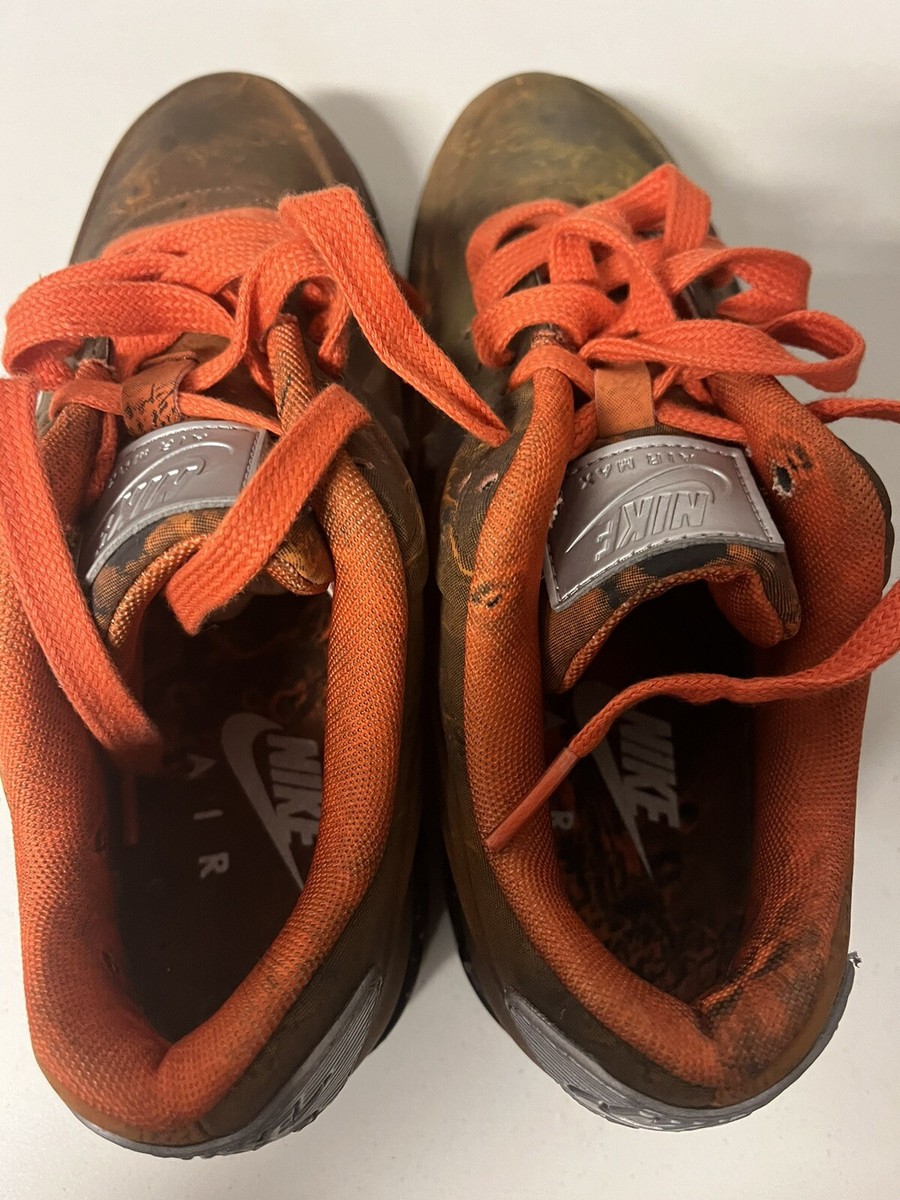 NIKE Unisex Mars Stone/Magma Orange Air Max 90 QS Shoes #CD0920