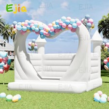 13x13ft New White Inflatable Bounce Castle House for Wedding Party Decoration